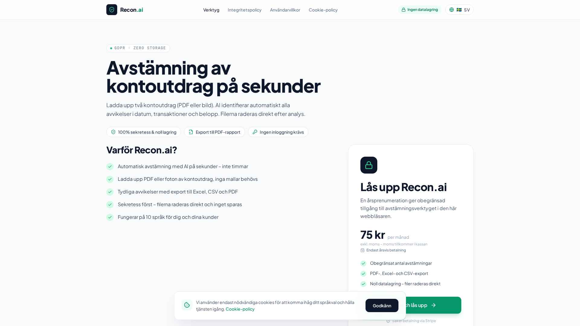 Fullstack App for Financial Reconciliation