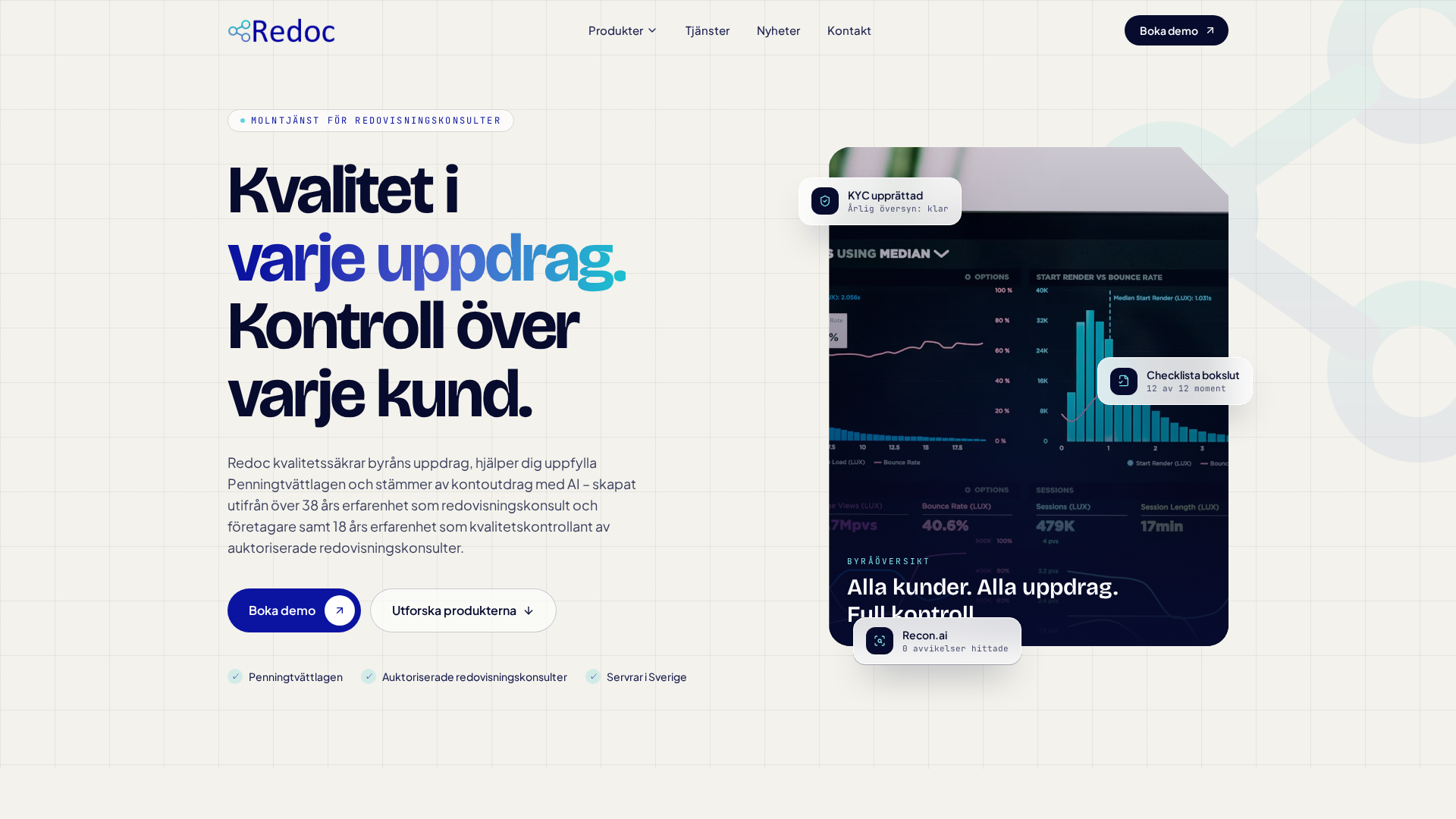 Landing Page for Redoc.nu